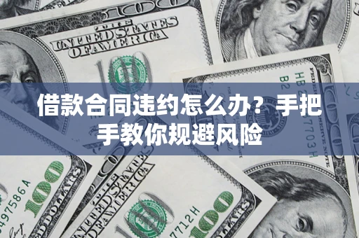 武汉借款合同违约怎么办？手把手教你规避风险