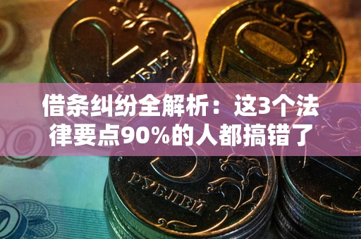 武汉借条纠纷全解析：这3个法律要点90%的人都搞错了