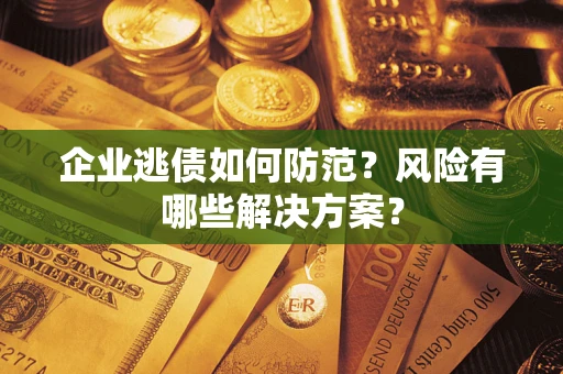 武汉企业逃债如何防范？风险有哪些解决方案？