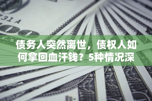 武汉债务人突然离世，债权人如何拿回血汗钱？5种情况深度解析