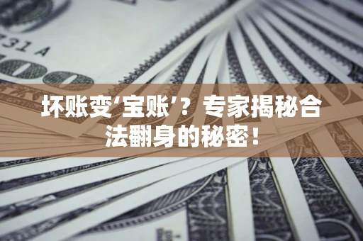 武汉坏账变‘宝账’？专家揭秘合法翻身的秘密！