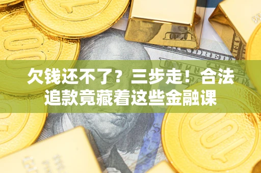 武汉欠钱还不了？三步走！合法追款竟藏着这些金融课