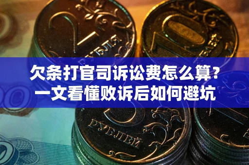 武汉欠条打官司诉讼费怎么算？一文看懂败诉后如何避坑