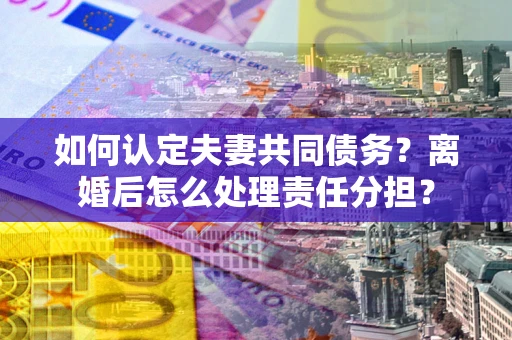 武汉如何认定夫妻共同债务？离婚后怎么处理责任分担？